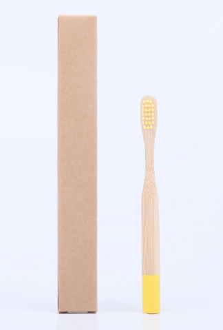 Зубная щетка бамбуковая ДЕТСКАЯ круглая ручка (1634)